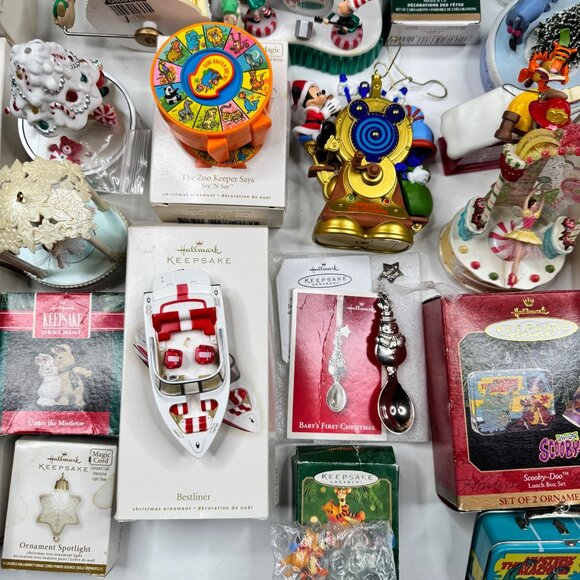 Hallmark Keepsake Christmas Ornaments Lot Star Wars Barbie Princess Lot - Picture 8 of 16